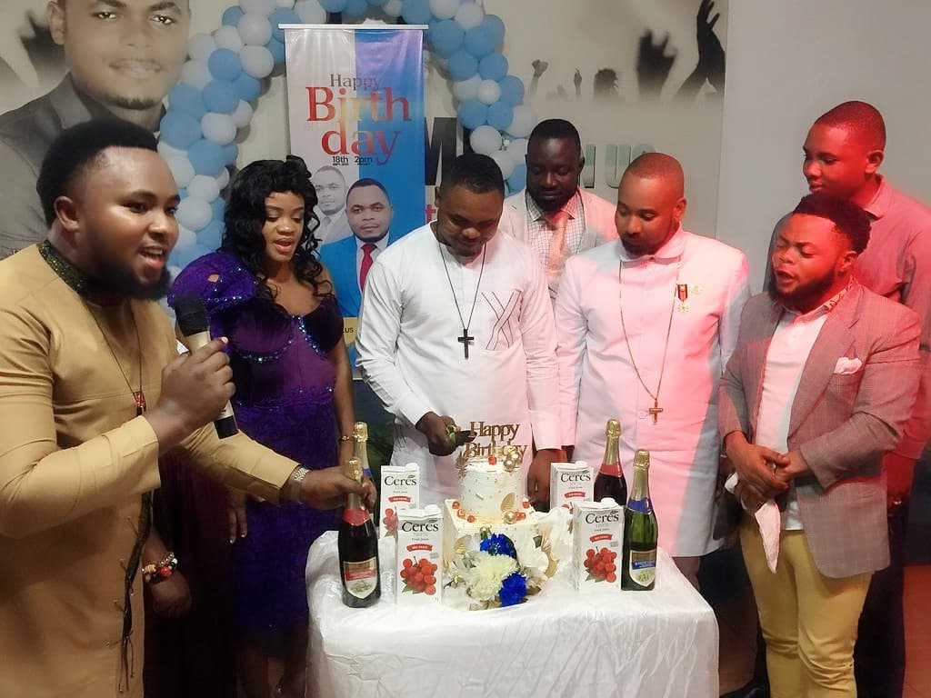 A birthday celebration at DAG Foundation with the founder and partners.